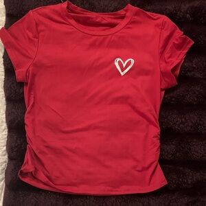 Women’s Deep Red Heart T-Shirt